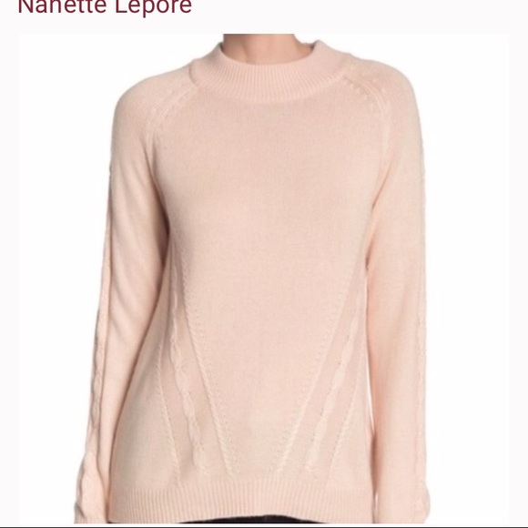 Nanette Lepore Sweaters - 🌸NWT Nanette Lepore 100% Cashmere Mock Sweater